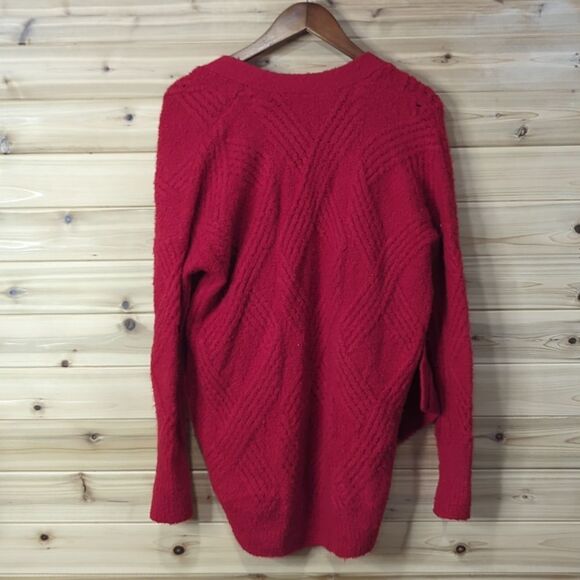 Anthropologie Sweater Womens XS Red Moth Open Front Cardigan - Picture 3 of 7